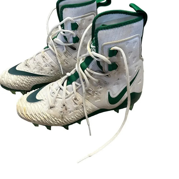 Nike Force Savage Elite TD High Top Football Cleats White/Green Men\'s Size 8.5‎ main image 6
